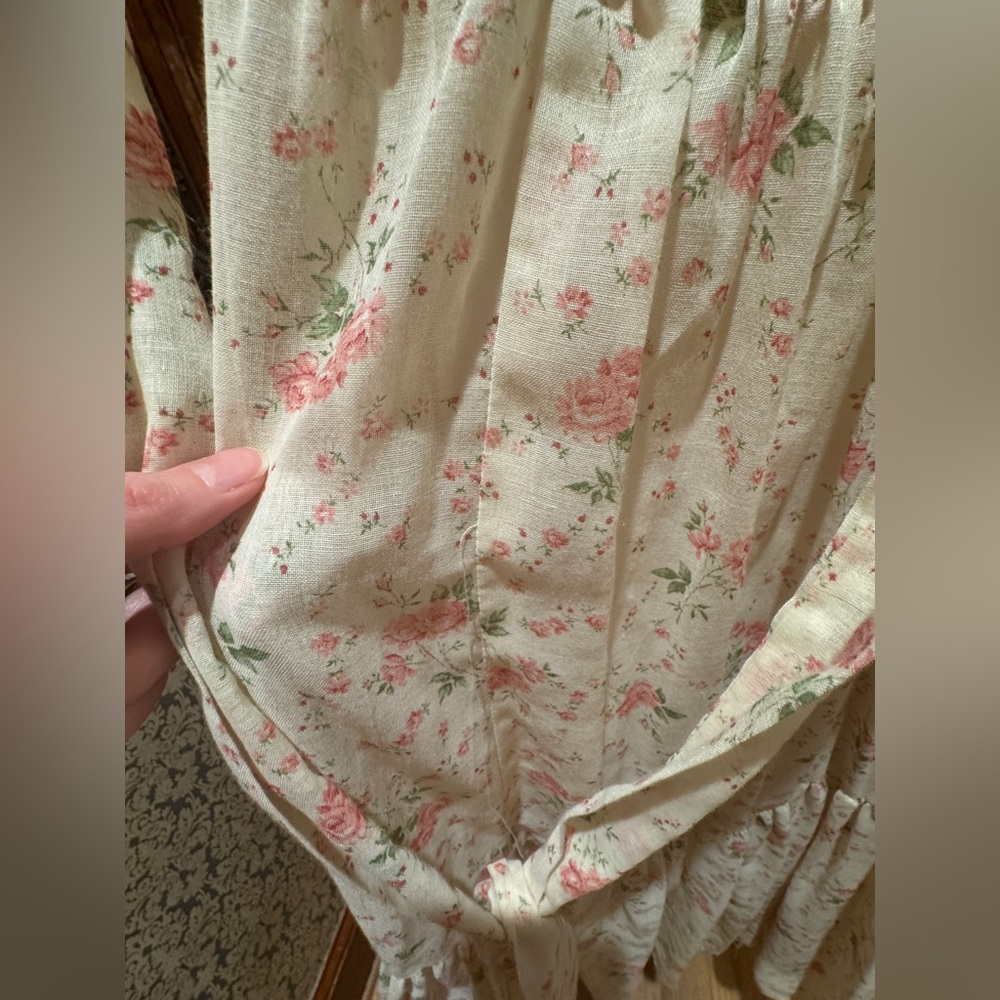 Gunne Sax Floral Lace Maxi Dress - Picture 5 of 6